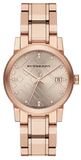 Burberry The City Diamonds Rose Gold Dial Rose Gold Steel Strap Watch for Women - BU9126 Buy Now By Burberry