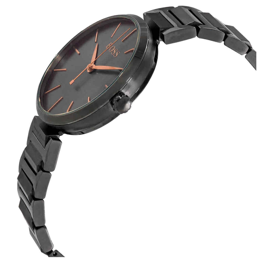 Hugo Boss Allusion Quartz Grey Dial Grey Steel Strap Watch For Men - 1502416 Buy Now By Hugo Boss