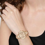 Hugo Boss Carnation Gold Dial Gold Steel Strap Watch for Women - 1502592 Buy Now By Hugo Boss