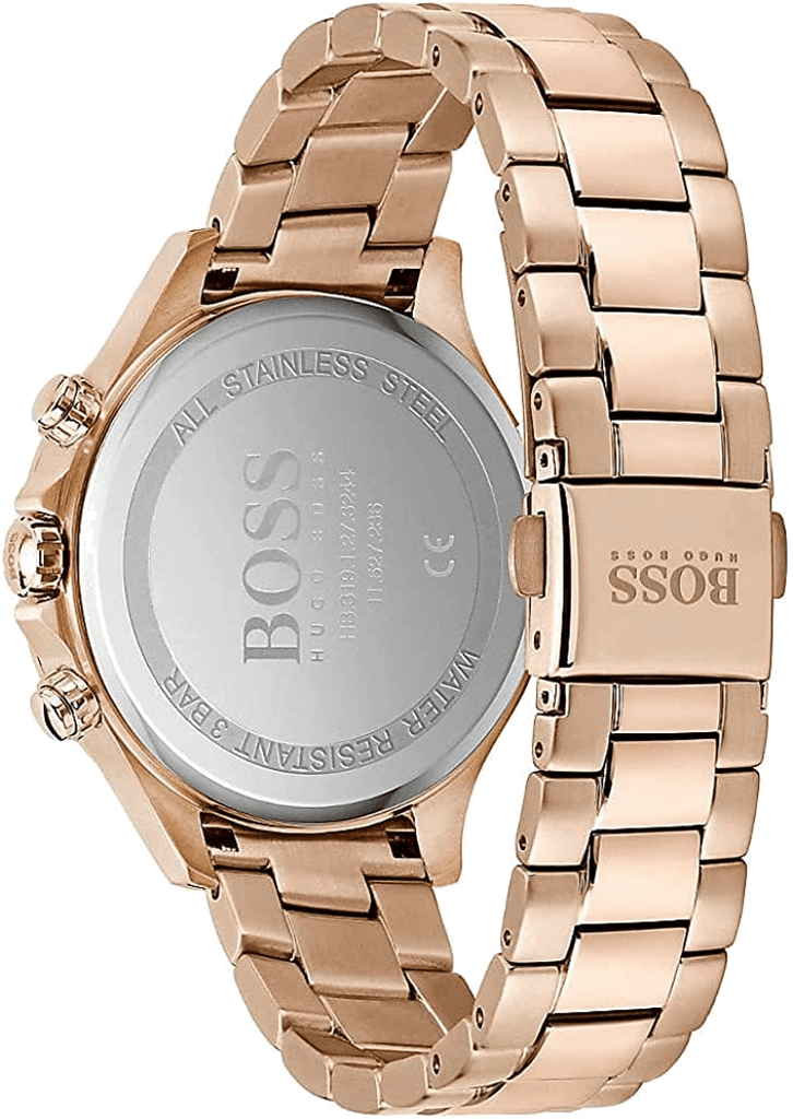 Hugo Boss Carnation Gold Dial Gold Steel Strap Watch for Women - 1502592 Buy Now By Hugo Boss