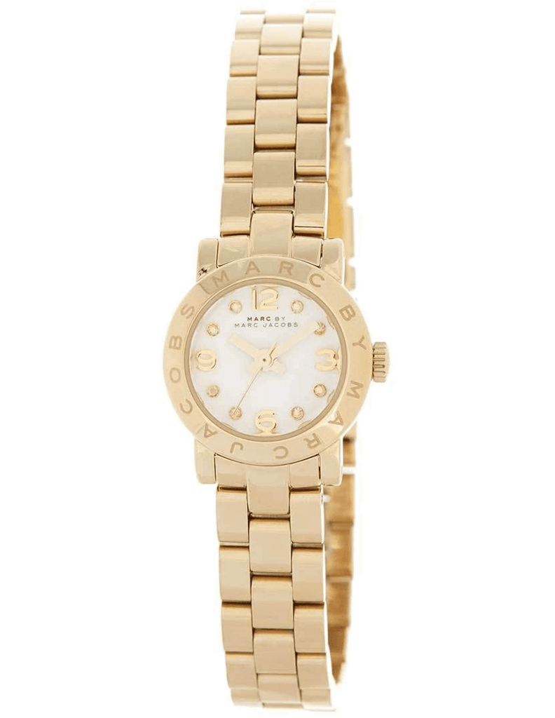 Marc Jacobs Amy Dinky White Dial Gold Steel Strap Watch for Women - MBM3226 Buy Now By Marc Jacobs