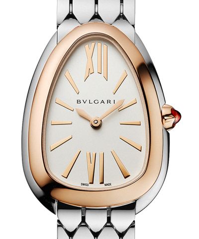Bvlgari Serpenti Seduttori Quartz Silver Dial Silver Steel Strap Watch for Women - SERPENTI103144 Buy Now By Bvlgari