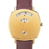 Gucci Grip Quartz Gold Dial Maroon Leather Strap Watch For Women - YA157402 Buy Now By Gucci