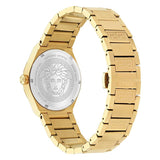 Versace V-Auria Quartz Black Dial Gold Steel Strap Watch for Men - VE0F00525 Buy Now By Versace