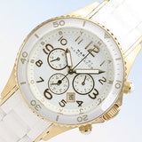 Marc Jacobs Rock Chronograph White Dial White Silicone Strap Watch for Women - MBM2546 Buy Now By Marc Jacobs