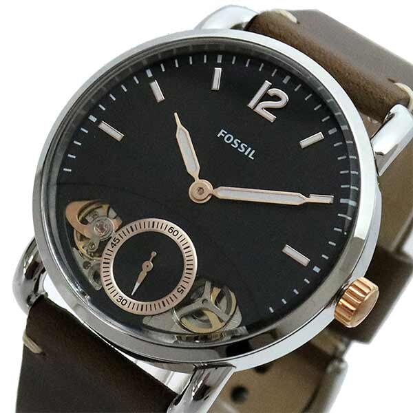 Fossil The Commuter Twist Black Dial Brown Leather Strap Watch for Men - ME1165 Buy Now By Fossil