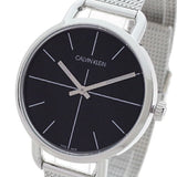 Calvin Klein Even Black Dial Silver Mesh Bracelet Watch for Women - K7B23121 Buy Now By Calvin Klein