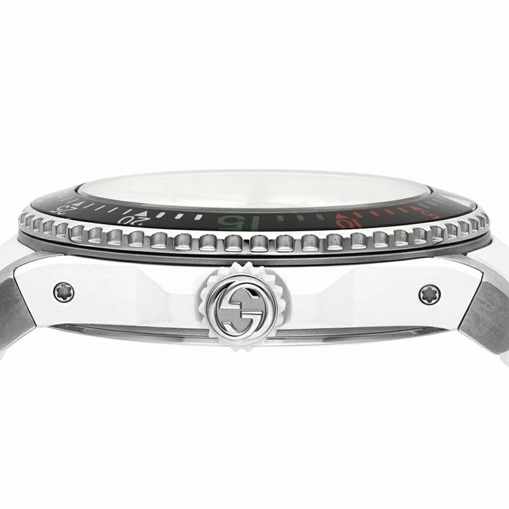 Gucci Dive Tiger White Dial White Rubber Strap Watch For Men - YA136329 Buy Now By Gucci