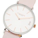 Coach Perry White Dial Pink Leather Strap Watch for Women - 14503128 Buy Now By Coach
