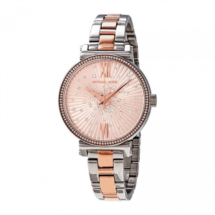 Michael Kors Sofie Quartz Rose Gold Dial Two Tone Steel Strap Watch For Women - MK3972 Buy Now By Michael Kors