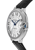 Cartier Ballon Bleu De Cartier Silver Dial Black Leather Strap Watch for Women - WSBB0028 Buy Now By Cartier