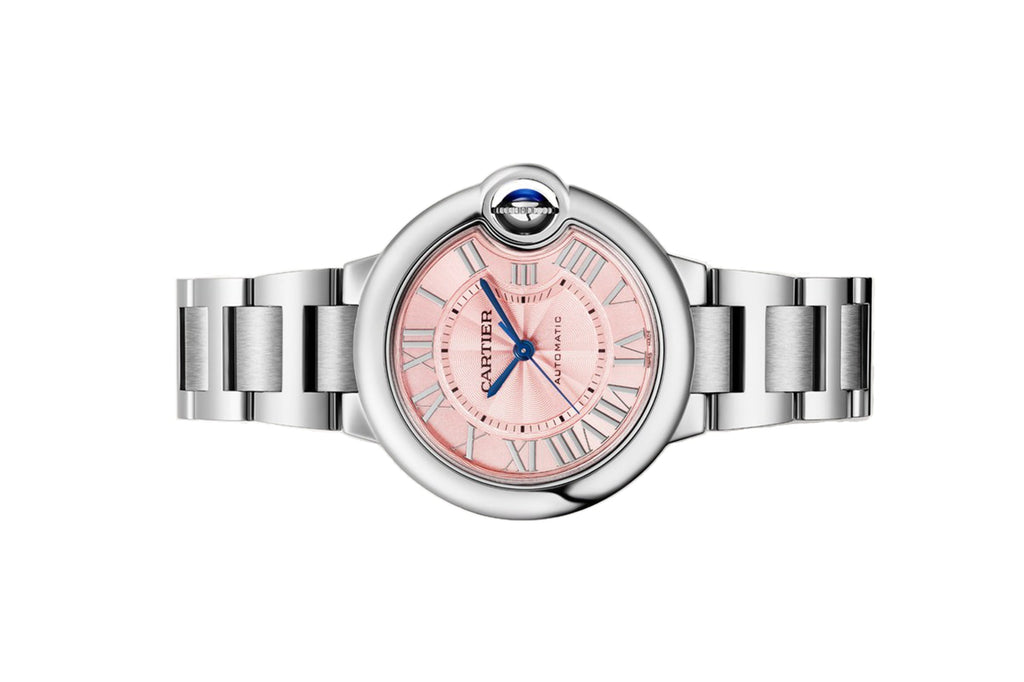 Cartier Ballon Bleu de Cartier Pink Dial Silver Steel Strap Watch for Women - WSBB0046 Buy Now By Cartier