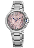 Cartier Ballon Bleu de Cartier Pink Dial Silver Steel Strap Watch for Women - WSBB0046 Buy Now By Cartier
