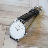 Daniel Wellington York White Dial Brown Leather Strap Watch For Women - DW00100069 Buy Now By Daniel Wellington