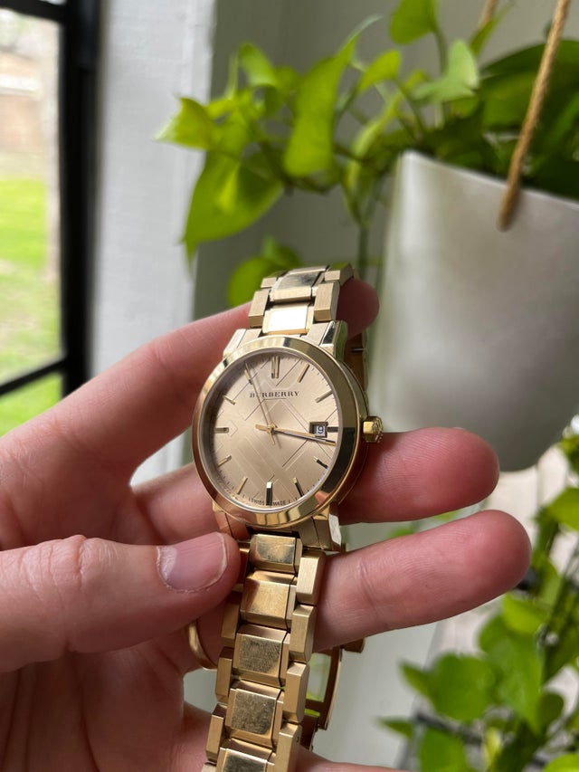 Burberry The City Gold Dial Gold Steel Strap Watch for Women - BU9033 Buy Now By Burberry