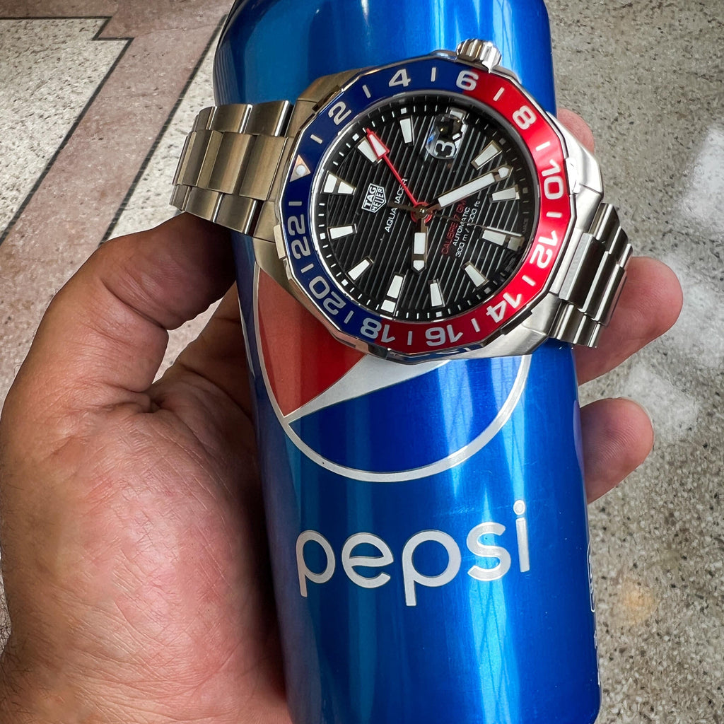 Tag Heuer Aquaracer Pepsi Black Dial Watch for Men - WAY201F.BA0927