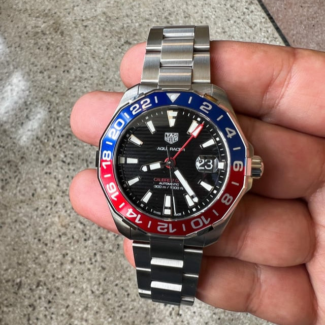 Tag Heuer Aquaracer Pepsi Black Dial Watch for Men - WAY201F.BA0927