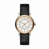 Marc Jacobs Roxy White Dial Black Leather Strap Watch for Women - MJ1537 Buy Now By Marc Jacobs