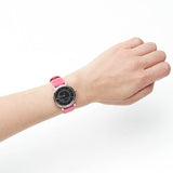 Marc Jacobs Roxy Black Dial Pink Leather Strap Watch for Women - MJ1540 Buy Now By Marc Jacobs