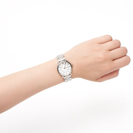 Marc Jacobs Roxy White Dial Silver Steel Strap Watch for Women - MJ3525 Buy Now By Marc Jacobs