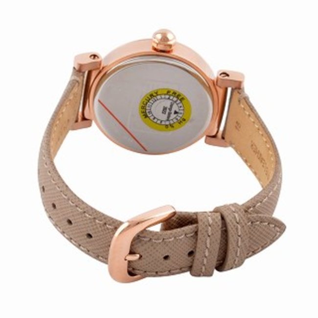 Coach Madison Diamonds White Dial Beige Leather Strap Watch for Women - 14503394 Buy Now By Coach