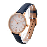 Fossil Jacqueline White Dial Blue Leather Strap Watch for Women - ES4291 Buy Now By Fossil