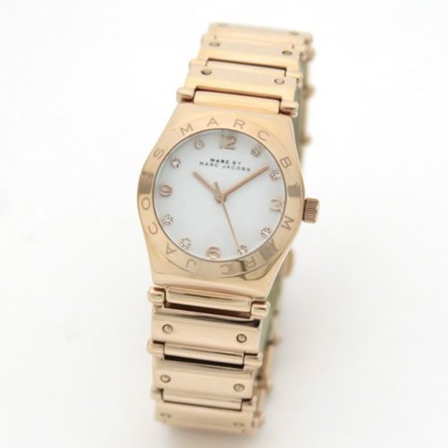 Marc Jacobs Amy White Dial Rose Gold Steel Strap Watch for Women - MBM8559 Buy Now By Marc Jacobs