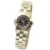 Marc Jacobs Amy Black Dial Gold Steel Strap Watch for Women - MBM3336 Buy Now By Marc Jacobs