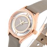 Marc Jacobs Tether Grey Dial Grey Leather Strap Watch for Women - MBM1375 Buy Now By Marc Jacobs