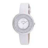 Swarovski Crystalline Pure White Dial White Leather Strap Watch for Women - 5275046 Buy Now By Swarovski