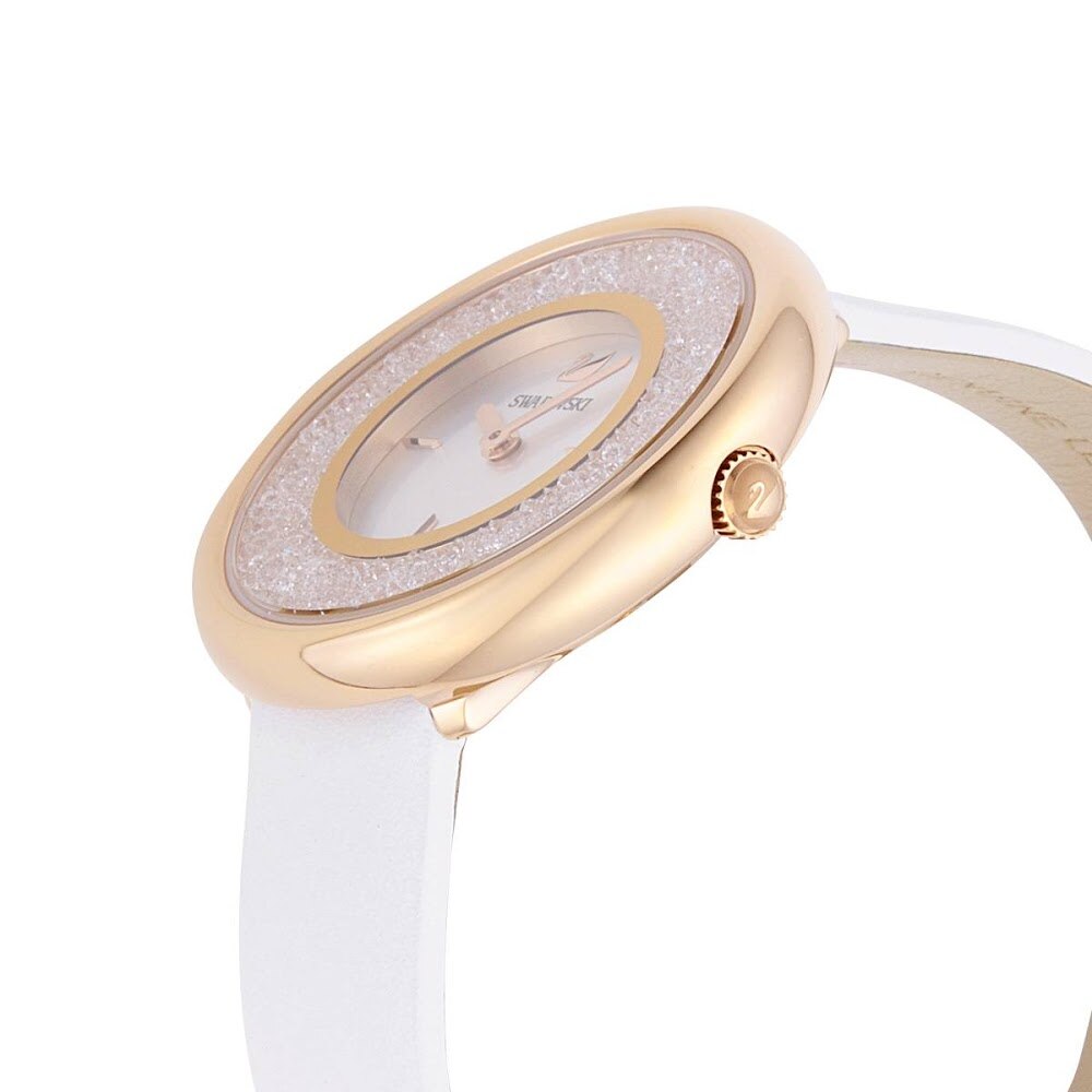 Swarovski Crystalline Pure White Dial White Leather Strap Watch for Women - 5376083 Buy Now By Swarovski