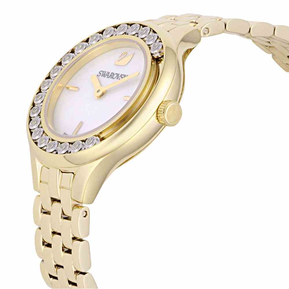 Swarovski Lovely Crystals White Dial Gold Steel Strap Watch for Women - 5242895 Buy Now By Swarovski