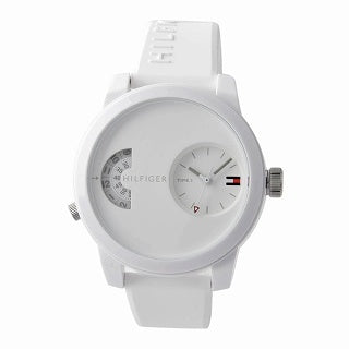 Tommy Hilfiger Denim White Dial White Rubber Strap Watch for Men - 1791558 Buy Now By Tommy Hilfiger
