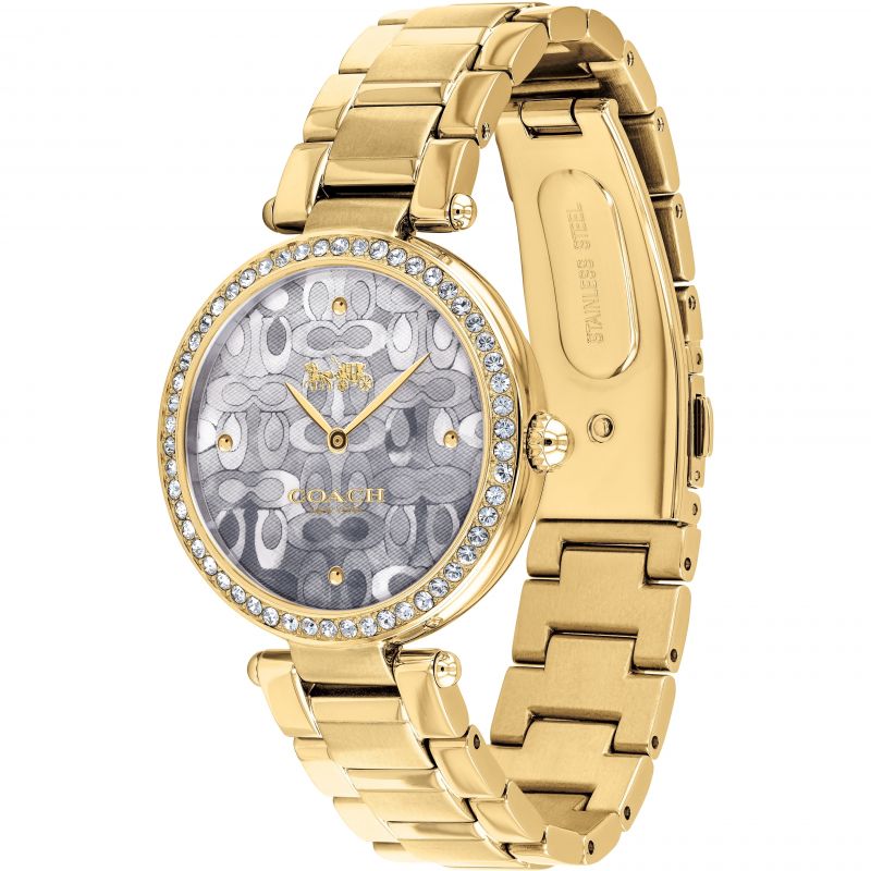 Coach Park Blue Dial Gold Steel Strap Watch for Women - 14503225 Buy Now By Coach