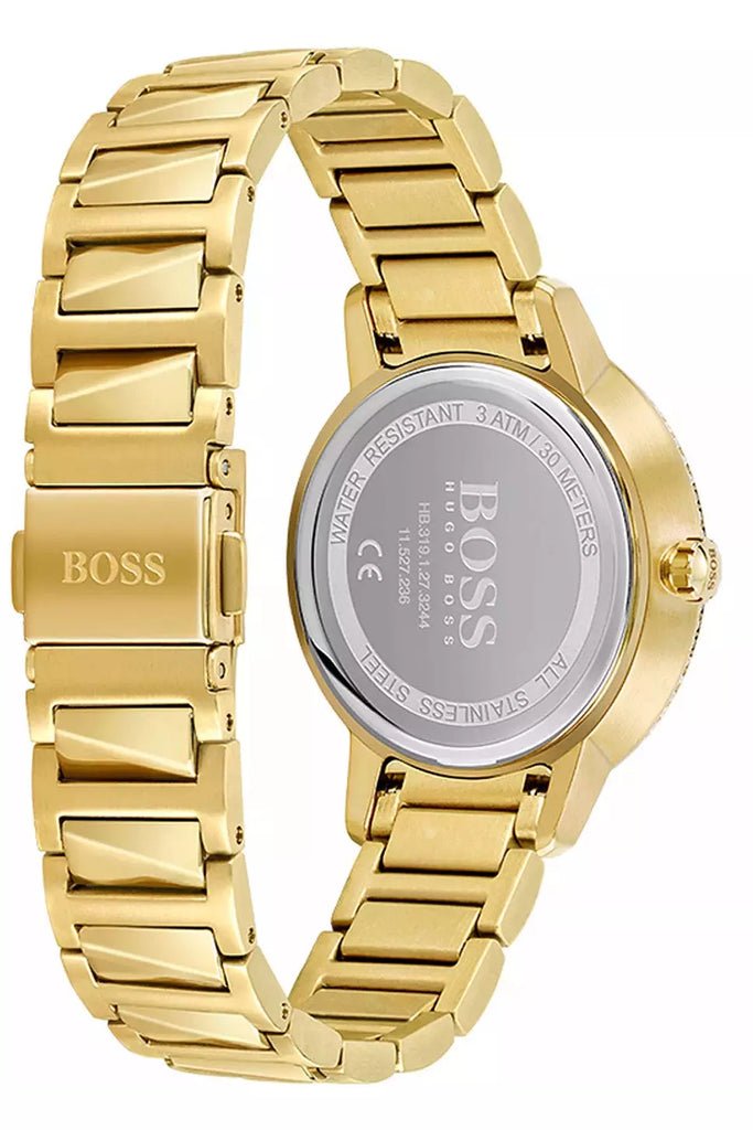 Hugo Boss Signature Gold Dial Gold Steel Strap Watch for Women - 1502541 Buy Now By Hugo Boss