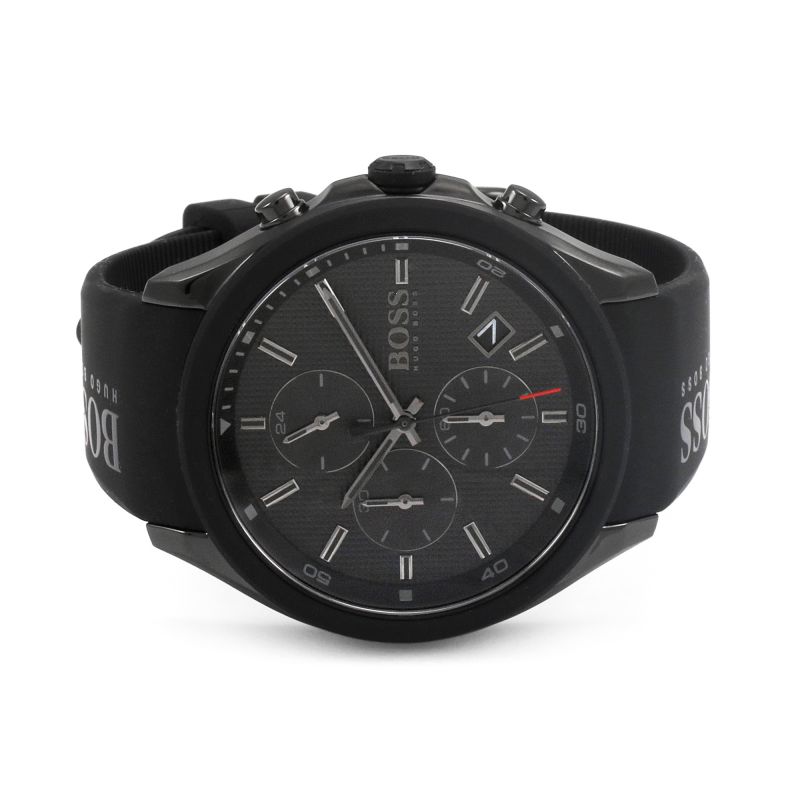 Hugo Boss Velocity Black Dial Black Rubber Strap Watch for Men - 1513720 Buy Now By Hugo Boss