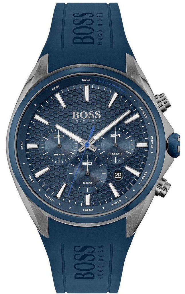 Hugo Boss Distinct Blue Dial Blue Rubber Strap Watch for Men - 1513856 Buy Now By Hugo Boss