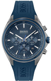 Hugo Boss Distinct Blue Dial Blue Rubber Strap Watch for Men - 1513856 Buy Now By Hugo Boss