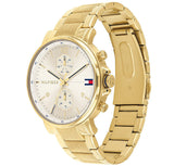 Tommy Hilfiger Daniel White Dial Gold Steel Strap Watch for Men - 1710415 Buy Now By Tommy Hilfiger