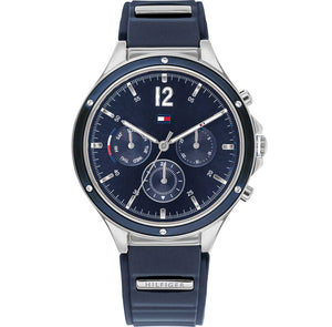 Tommy Hilfiger Eve Chronograph Quartz Blue Dial Blue Rubber Strap Watch For Women - 1782281 Buy Now By Tommy Hilfiger