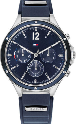 Tommy Hilfiger Eve Chronograph Quartz Blue Dial Blue Rubber Strap Watch For Women - 1782281 Buy Now By Tommy Hilfiger