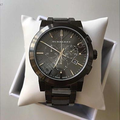 Burberry The City Grey Dial Gunmetal Grey Steel Strap Watch for Men - BU9354 Buy Now By Burberry