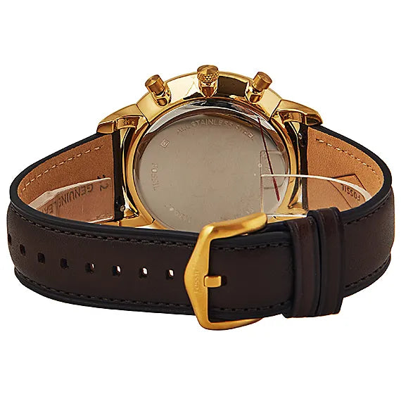 Fossil Neutra Chronograph Brown Dial Brown Leather Strap Watch for Men - FS5763 Buy Now By Fossil