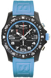 Breitling Endurance Pro Black Dial Light Blue Rubber Strap Watch for Men - X82310281B1S1 Buy Now By Breitling