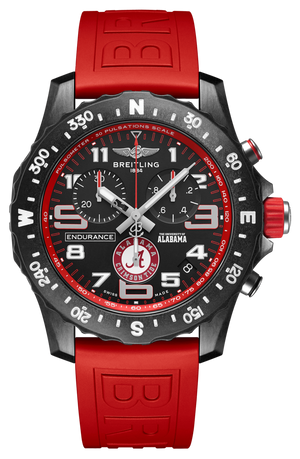 Breitling Endurance Pro The University of Alabama Black Dial Red Rubber Strap Watch for Men - X823102C1B1S1 Buy Now By Breitling
