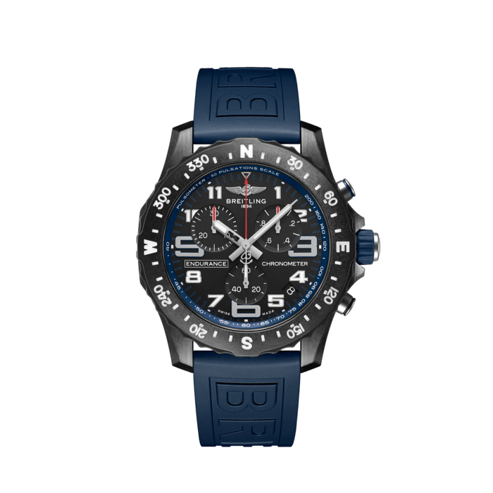 Breitling Endurance Pro Black Dial Blue Rubber Strap Watch for Men - X82310D51B1S1 Buy Now By Breitling