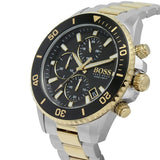 Hugo Boss Admiral Black Dial Two Tone Steel Strap Watch for Men - 1513908 Buy Now By Hugo Boss