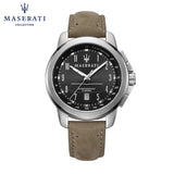 Maserati Successo Black Dial Beige Leather Strap Watch For Men - R8851121004 Buy Now By Maserati