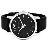 Emporio Armani Classic Quartz Black Dial Black Leather Strap Watch For Men - AR1692 Buy Now By Emporio Armani