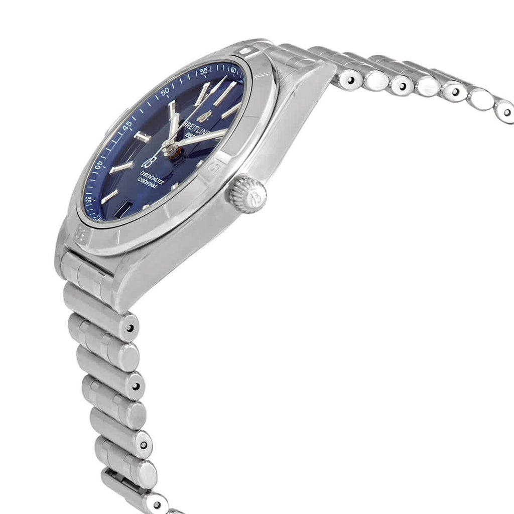 Breitling Chronomat Automatic 36 Blue Dial Silver Steel Strap Watch for Women - A10380101C1A1 Buy Now By Breitling